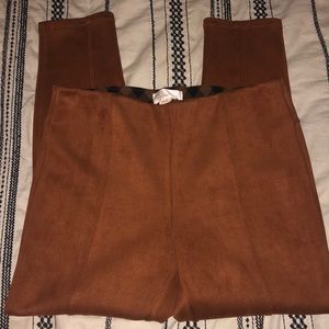 NWOT Suede leggings